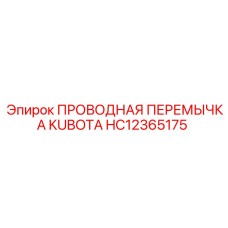 HC12365175 ПРОВОДНАЯ ПЕРЕМЫЧКА KUBOTA Epiroc