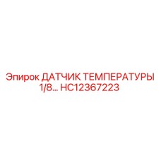 HC12367223 ДАТЧИК ТЕМПЕРАТУРЫ 1/8 Epiroc