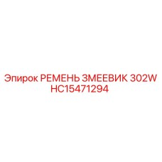 Фото ремня змеевика серии 302W HC15471294