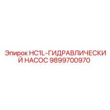 9899700970 HC1L-ГИДРАВЛИЧЕСКИЙ НАСОС Epiroc