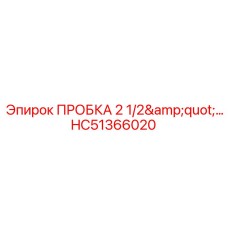 HC51366020 ПРОБКА 2 1/2
