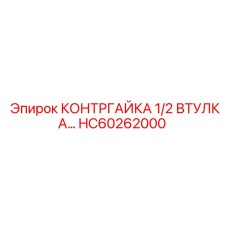 HC60262000 КОНТРГАЙКА 1/2 ВТУЛКА… Epiroc