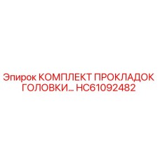 HC61092482 КОМПЛЕКТ ПРОКЛАДОК ГОЛОВКИ Epiroc