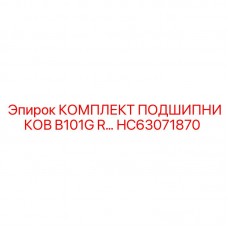 Комплект подшипников HC63071870 производителя Epiroc