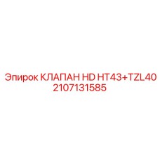 2107131585 КЛАПАН HD HT43+TZL40 Epiroc
