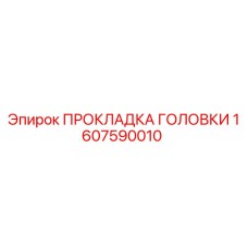 1607590010 ПРОКЛАДКА ГОЛОВКИ Epiroc