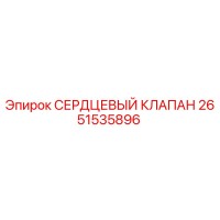 2651535896 СЕРДЦЕВЫЙ КЛАПАН Epiroc