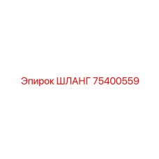 75400559 ШЛАНГ Epiroc