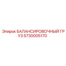 5730005170 БАЛАНСИРОВОЧНЫЙ ГРУЗ Epiroc