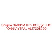 AL17308790 ЗАЖИМ ДЛЯ ВОЗДУШНОГО ФИЛЬТРА Epiroc