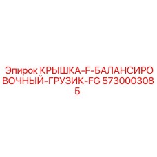 5730003085 КРЫШКА-F-БАЛАНСИРОВОЧНЫЙ-ГРУЗИК-FG Epiroc