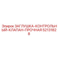 52131828 ЗАГЛУШКА-КОНТРОЛЬНЫЙ-КЛАПАН-ПРОЧНАЯ Epiroc