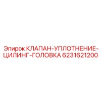 6231621200 КЛАПАН-УПЛОТНЕНИЕ-ЦИЛИНГ-ГОЛОВКА Epiroc