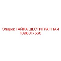 1096017560 ГАЙКА ШЕСТИГРАННАЯ Epiroc