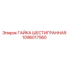 1096017560 ГАЙКА ШЕСТИГРАННАЯ Epiroc