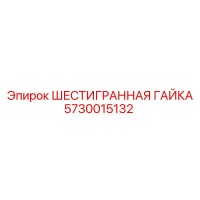 5730015132 ШЕСТИГРАННАЯ ГАЙКА Epiroc