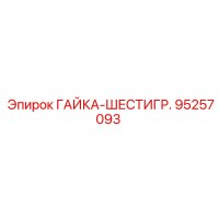 95257093 ГАЙКА-ШЕСТИГР. Epiroc