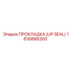 1616886300 ПРОКЛАДКА (LIP SEAL) Epiroc