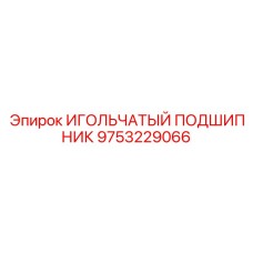 9753229066 ИГОЛЬЧАТЫЙ ПОДШИПНИК Epiroc