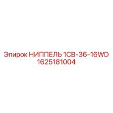 1625181004 НИППЕЛЬ 1CB-36-16WD Epiroc