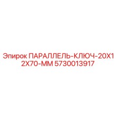 5730013917 ПАРАЛЛЕЛЬНЫЙ КЛЮЧ 20X12X70 MM Epiroc