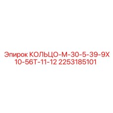 2253185101 КОЛЬЦО-М-30-5-39-9Х10-56Т-11-12 Epiroc