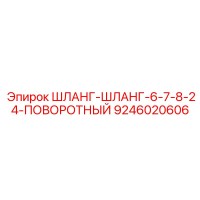 9246020606 ШЛАНГ-ШЛАНГ-6-7-8-24-ПОВОРОТНЫЙ Epiroc