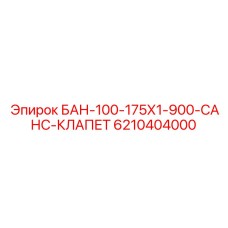 6210404000 БАН-100-175Х1-900-САНС-КЛАПЕТ Epiroc