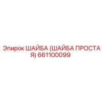 661100099 ШАЙБА (ШАЙБА ПРОСТАЯ) Эпирок