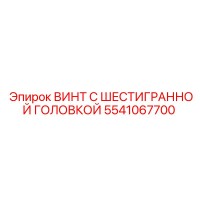 5541067700 ВИНТ С ШЕСТИГРАННОЙ ГОЛОВКОЙ Epiroc