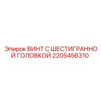 2205456310 ВИНТ С ШЕСТИГРАННОЙ ГОЛОВКОЙ Epiroc