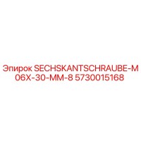 5730015168 Hex Bolt M6x30 mm Grade 8.8 for Epiroc Drilling Rigs