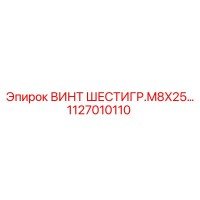 1127010110 ВИНТ ШЕСТИГР.M8X25 Epiroc
