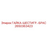 2650363423 ГАЙКА-ШЕСТИГР.-БРАС Epiroc