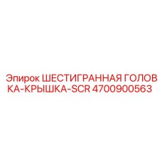 4700900563 ШЕСТИГРАННАЯ ГОЛОВКА-КРЫШКА-SCR - Epiroc