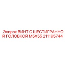 211195744 ВИНТ С ШЕСТИГРАННОЙ ГОЛОВКОЙ M5X55 Epiroc