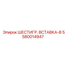 5580014947 ШЕСТИГР. ВСТАВКА-B Epiroc