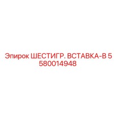 5580014948 ШЕСТИГР. ВСТАВКА-B Epiroc