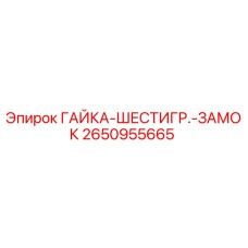 2650955665 ГАЙКА-ШЕСТИГР.-ЗАМОК Epiroc