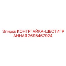 2695467924 КОНТРГАЙКА-ШЕСТИГРАННАЯ Epiroc