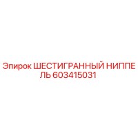 603415031 ШЕСТИГРАННЫЙ НИППЕЛЬ Epiroc