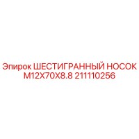 211110256 - ШЕСТИГРАННЫЙ НОСОК M12X70X8.8 - Epiroc