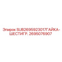 2695076907 SUB2695923017ГАЙКА-ШЕСТИГР. Epiroc