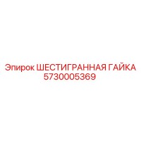 5730005369 ШЕСТИГРАННАЯ ГАЙКА Epiroc