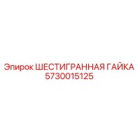 5730015125 ШЕСТИГРАННАЯ ГАЙКА Epiroc