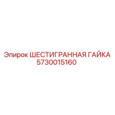 5730015160 ШЕСТИГРАННАЯ ГАЙКА Epiroc