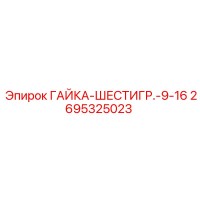 2695325023 ГАЙКА-ШЕСТИГР.-9-16 Epiroc