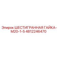 4812246470 ШЕСТИГРАННАЯ ГАЙКА-M20-1-5 Epiroc
