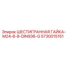 5730015151 ШЕСТИГРАННАЯ ГАЙКА-M24-8-8-DIN936-G Epiroc