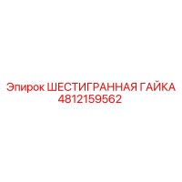 4812159562 ШЕСТИГРАННАЯ ГАЙКА Epiroc